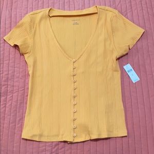 Anthropologie Mika Ribbed Top - XL NWT